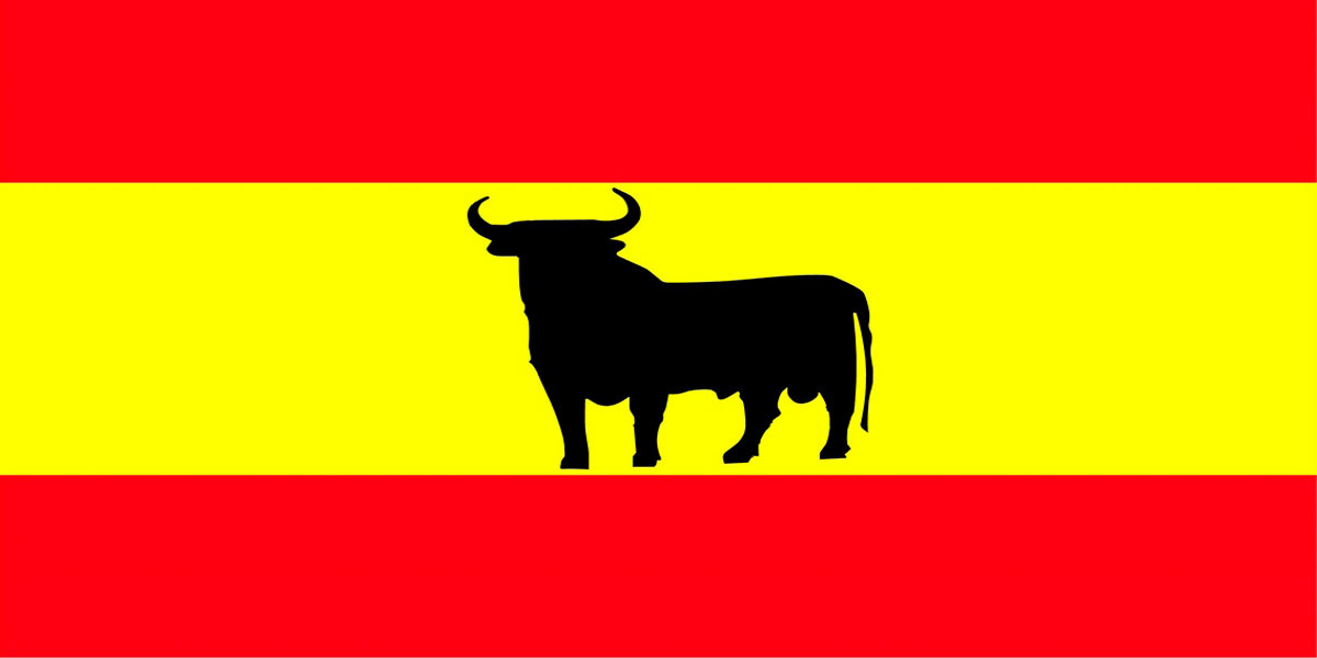 Bull Spain Flag