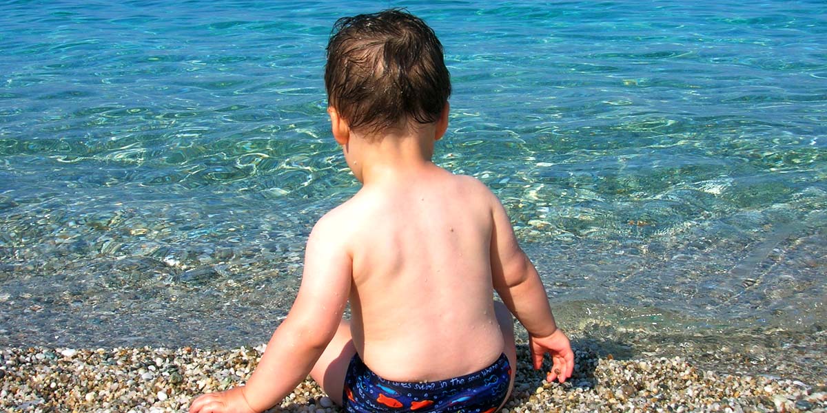 Children in Estepona Beach